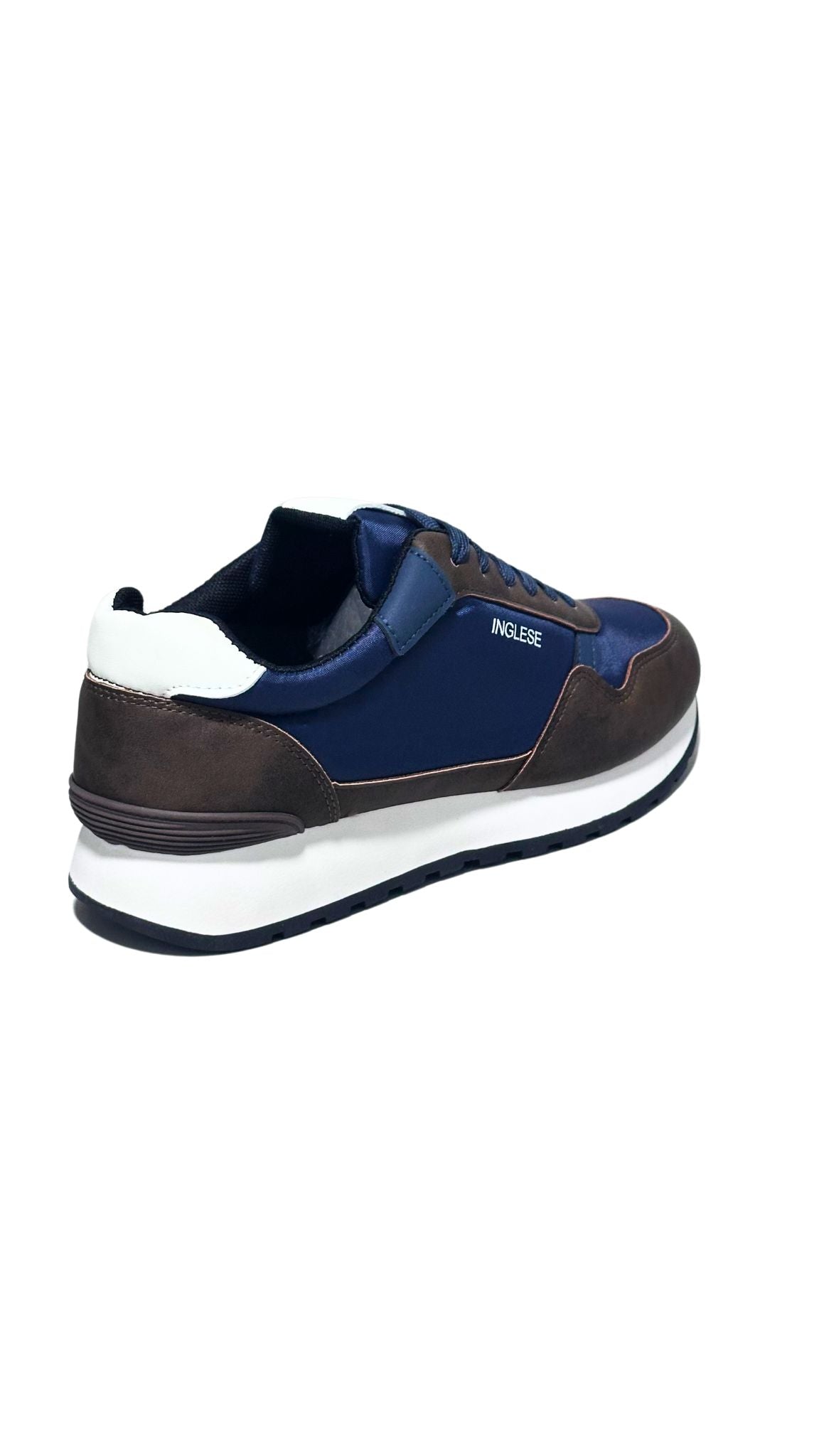 Zapatos Deportivos Casuales Caballero Inglese York Marrón Azul