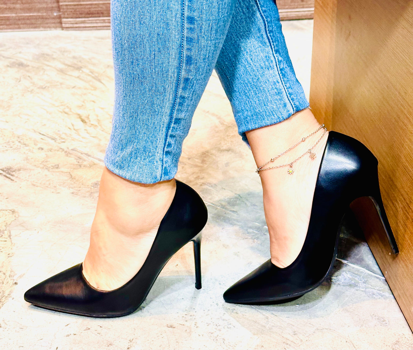 Tacon Zapato Para Dama Inglese Alessia Negro Napa 387531A
