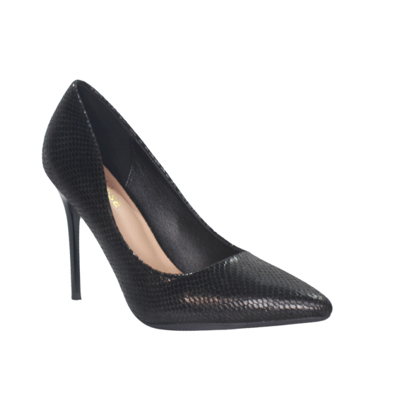 Tacon Zapato Para Dama Inglese Alessia Negro Serpiente 387531A