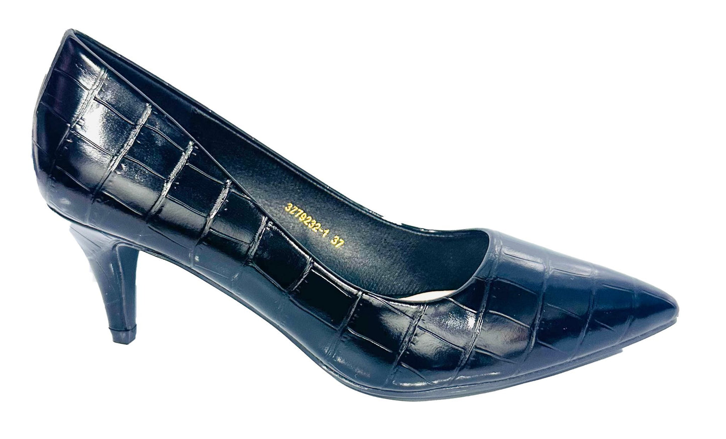 Tacon Bajo Zapato Para Dama Inglese Stella Negro Coco 3Z79245-1