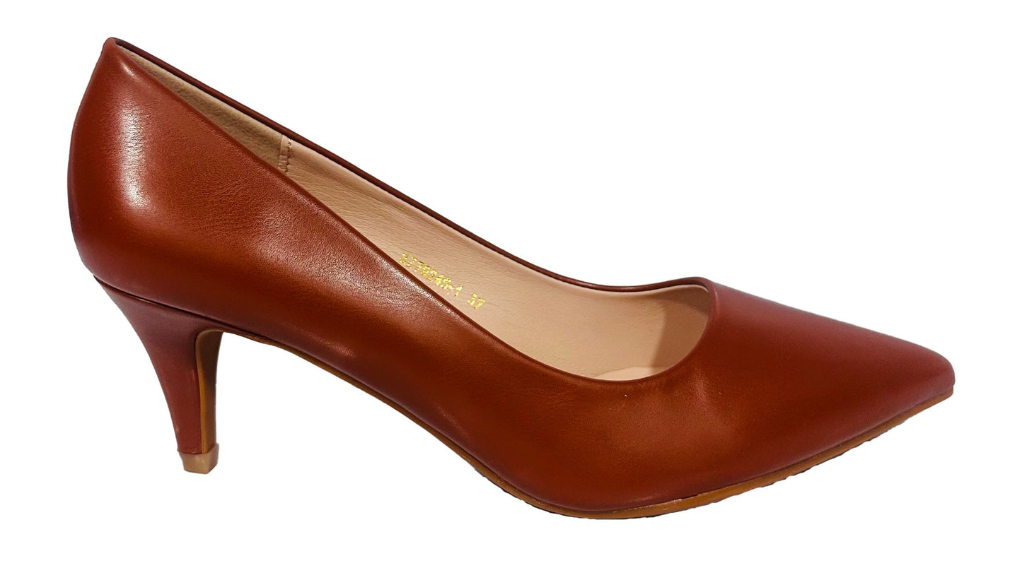 Tacon Bajo Zapato Para Dama Inglese Stella Camel 3Z79245-1