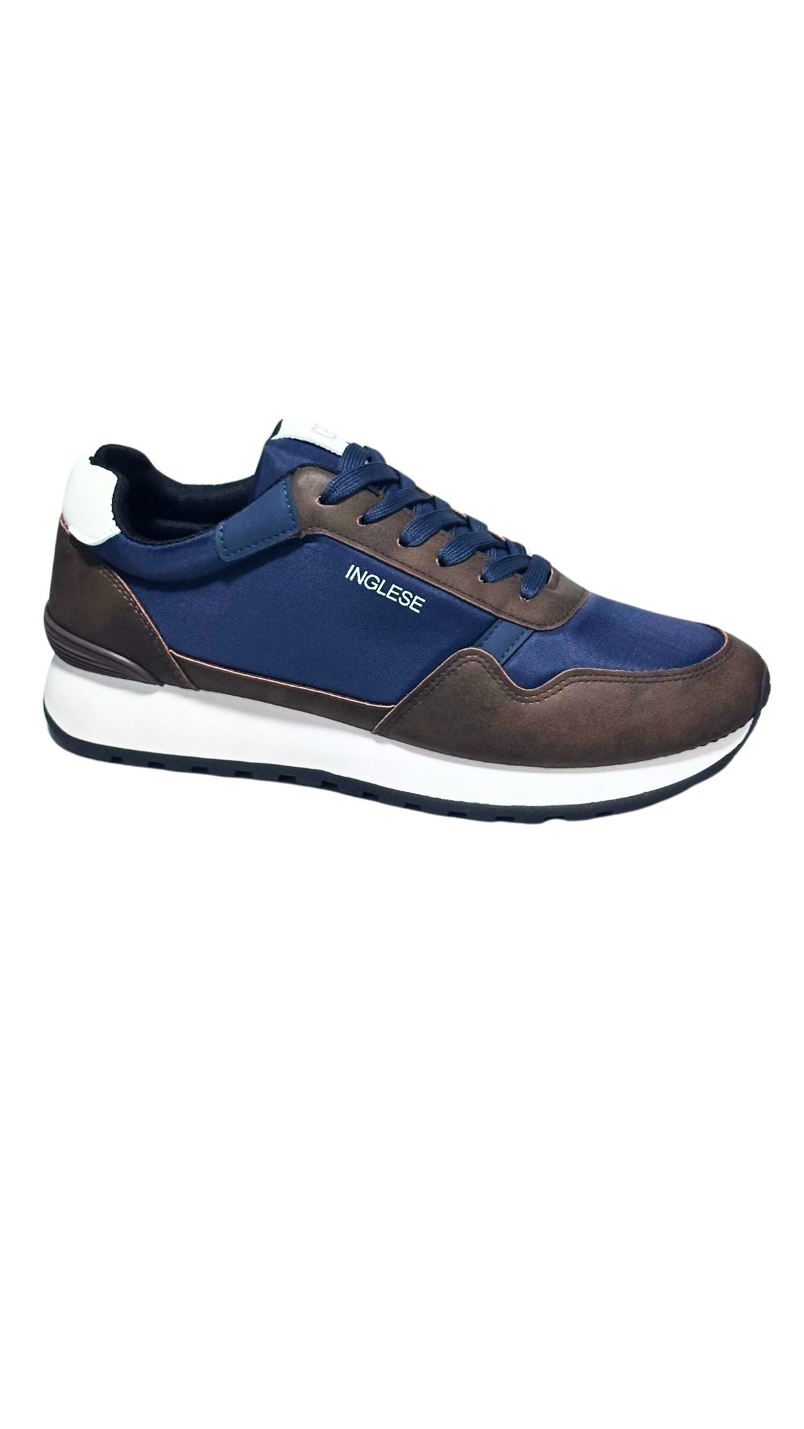 Zapatos Deportivos Casuales Caballero Inglese York Marrón Azul
