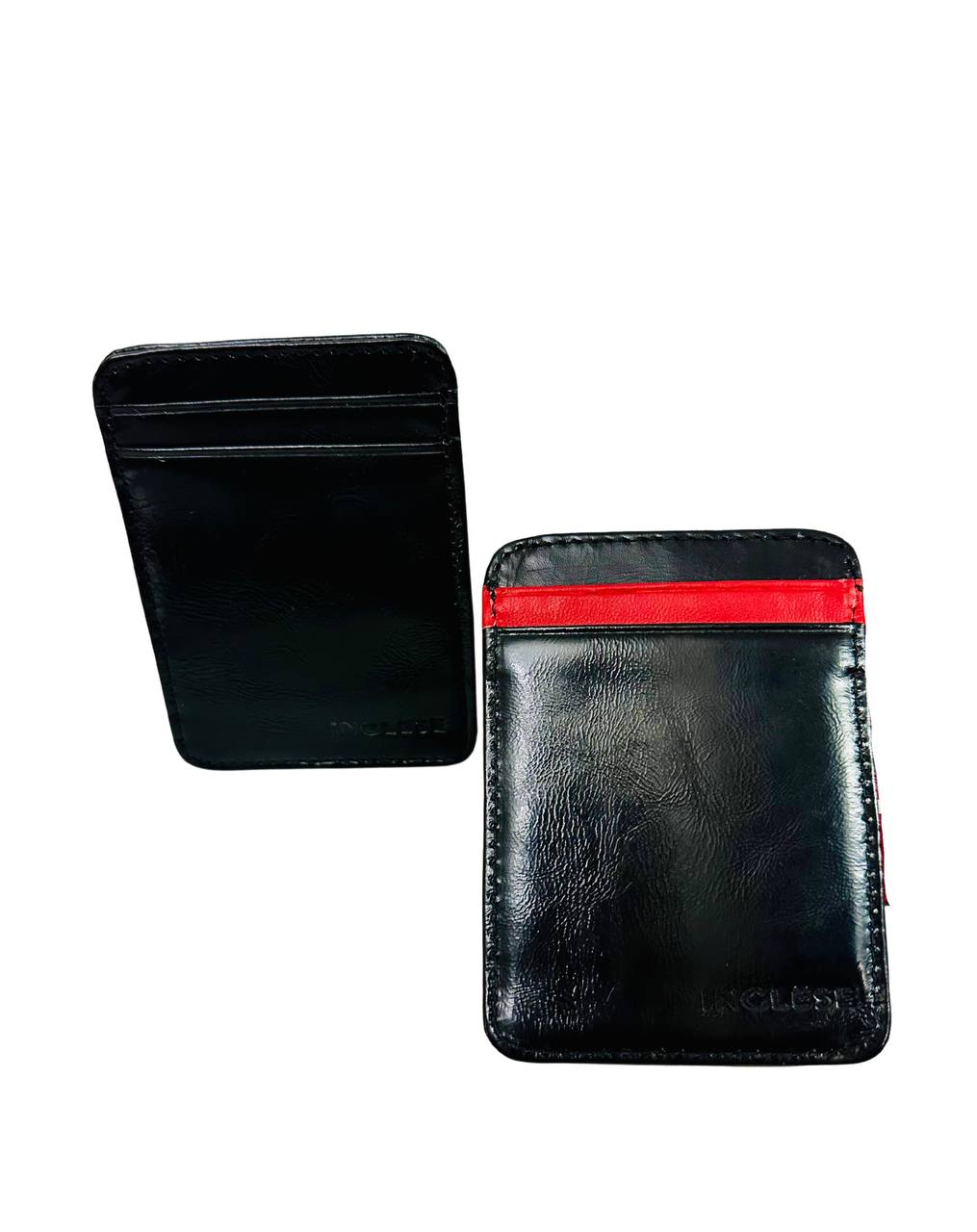 Tarjetero Cartera Para Caballero 100% Cuero Inglese Negro TA04