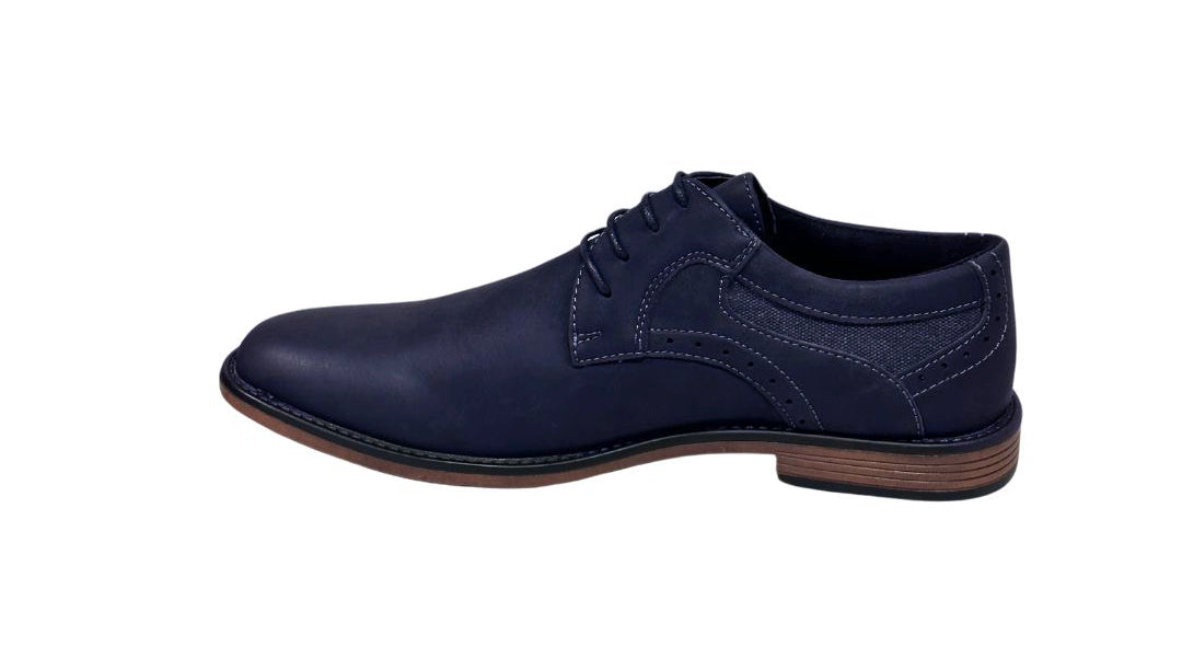 Zapato De Vestir Trenzas Caballero Inglese Boston Azul 55A