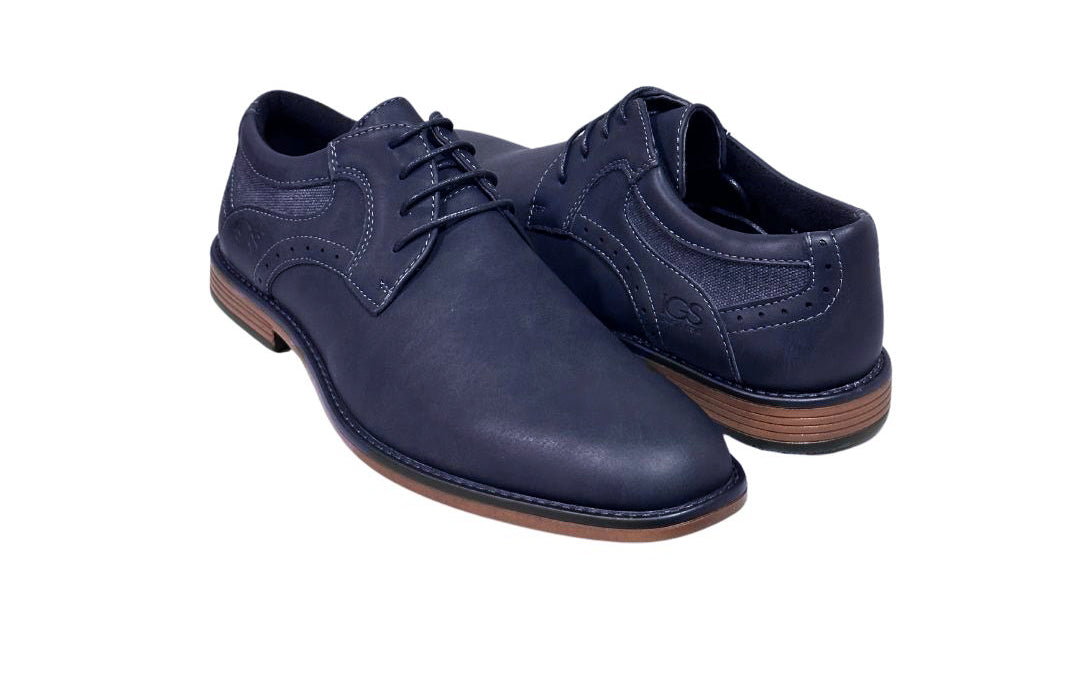 Zapato De Vestir Trenzas Caballero Inglese Boston Azul 55A
