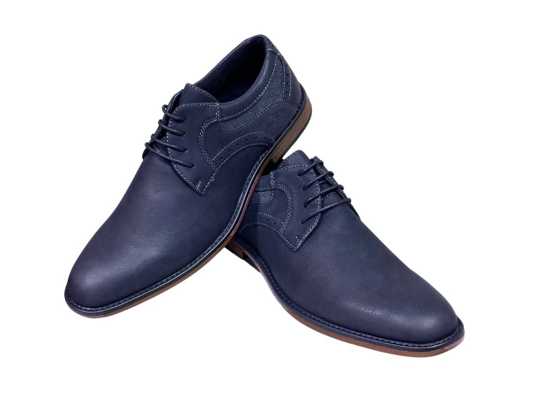 Zapato De Vestir Trenzas Caballero Inglese Boston Azul 55A