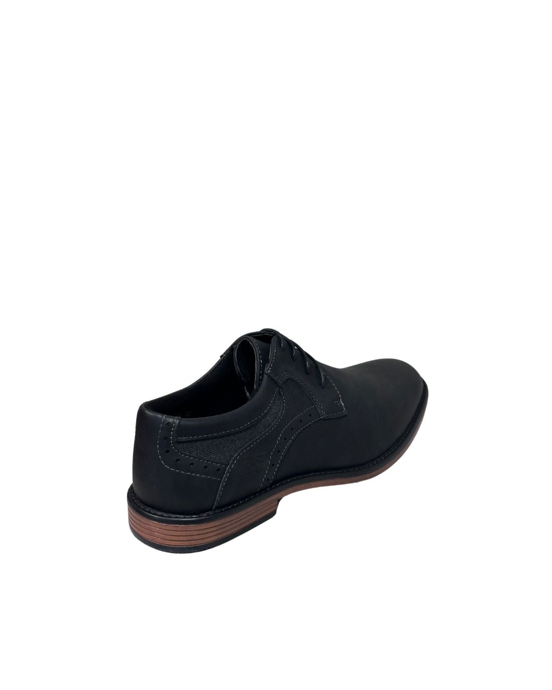 Zapato De Vestir Trenzas Caballero Inglese Boston Negro 55A