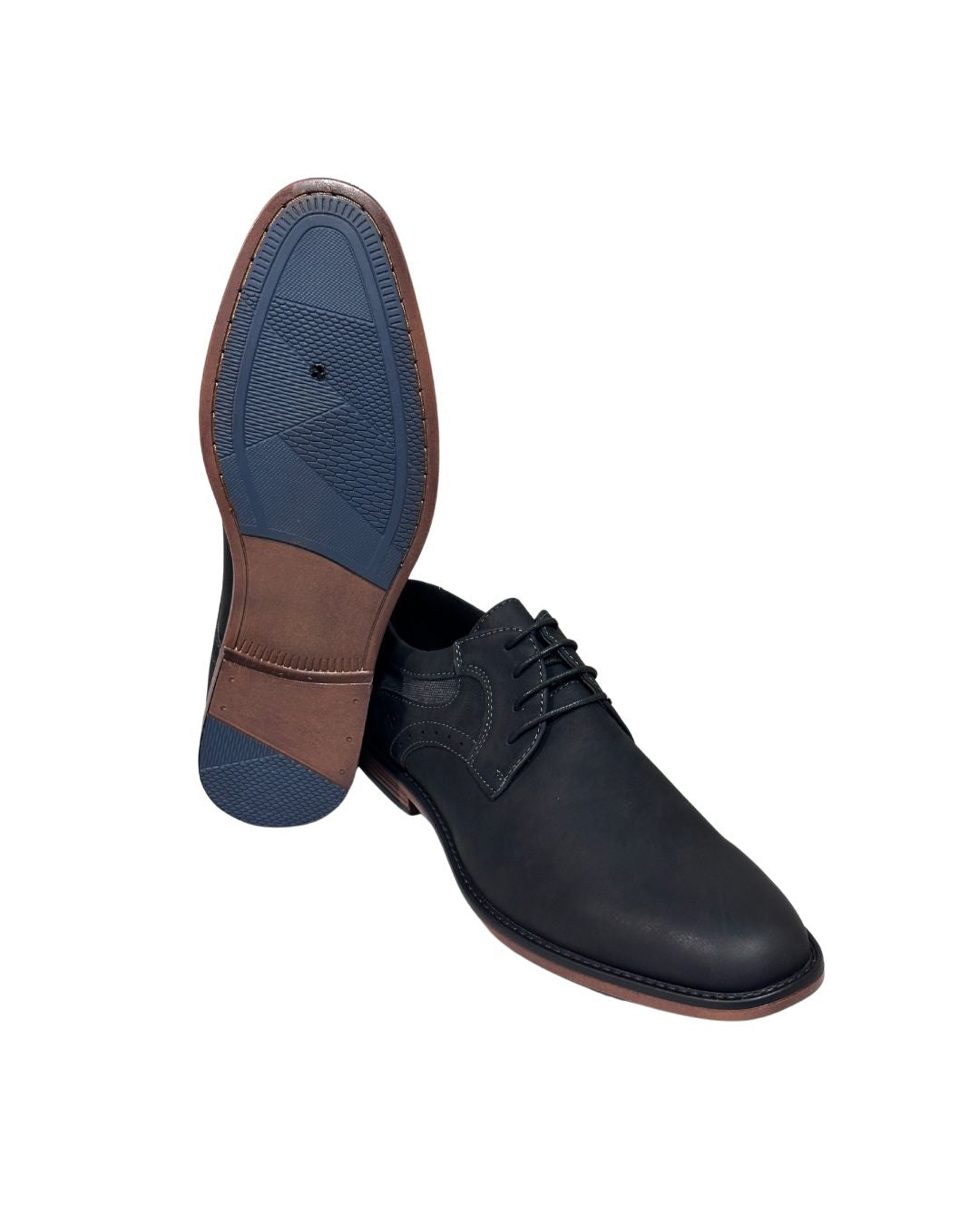 Zapato De Vestir Trenzas Caballero Inglese Boston Negro 55A