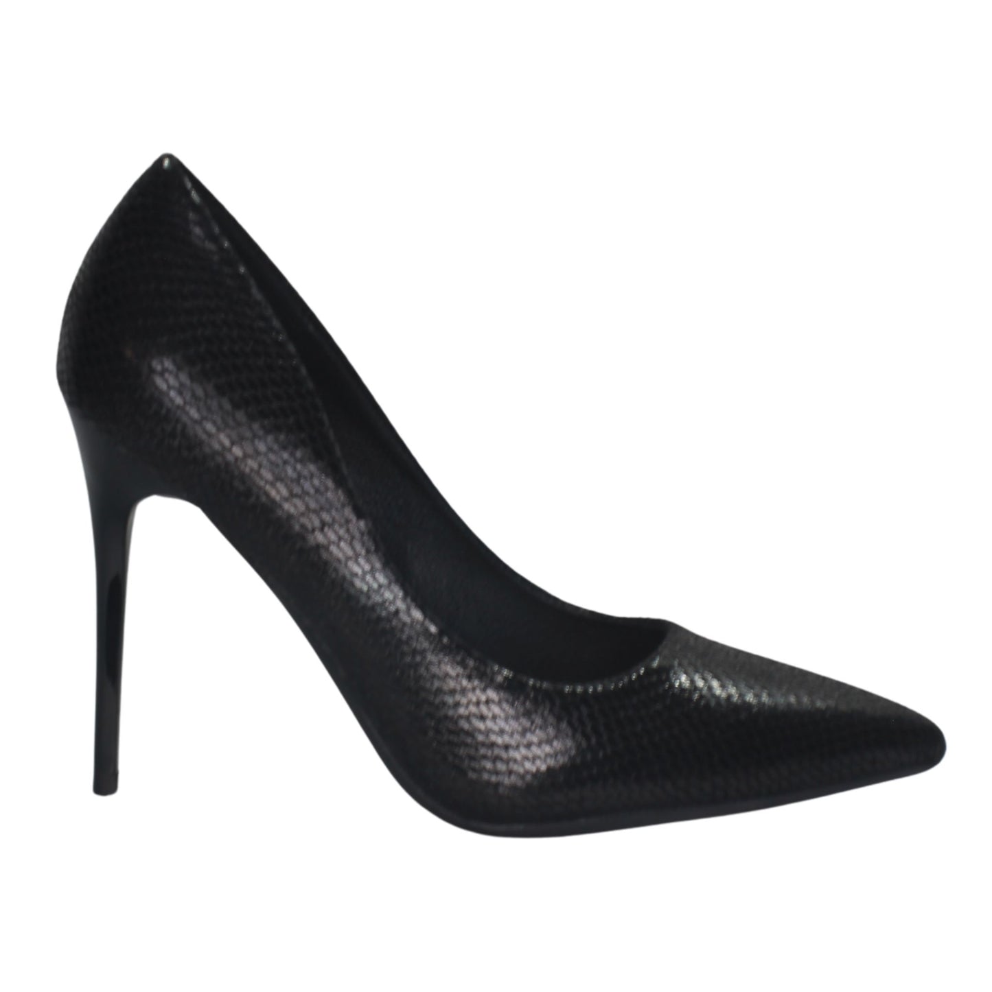 Tacon Zapato Para Dama Inglese Alessia Negro Serpiente 387531A