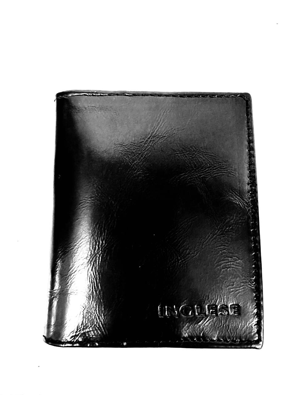 Billetera Cartera Para Caballero 100% Cuero Inglese Negra VT BI01