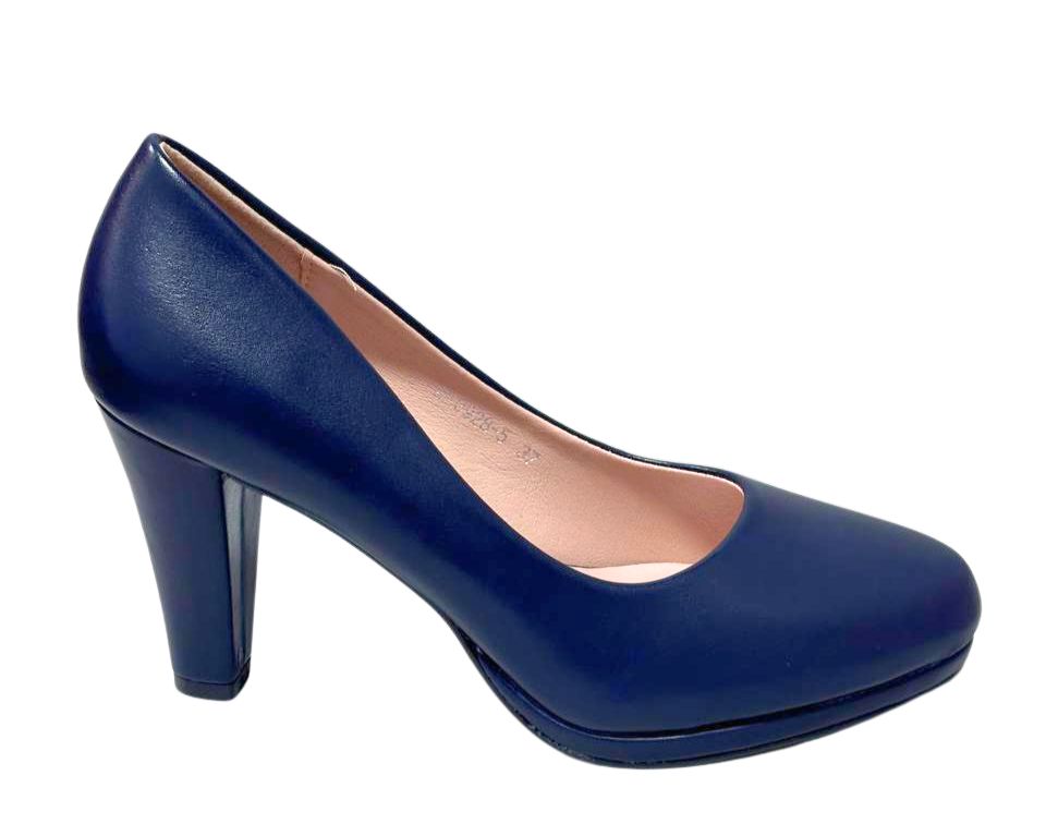 Tacon Zapato Para Dama Inglese Gianna Azul KZ0928-5