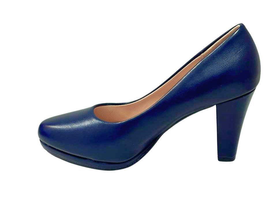 Tacon Zapato Para Dama Inglese Gianna Azul KZ0928-5