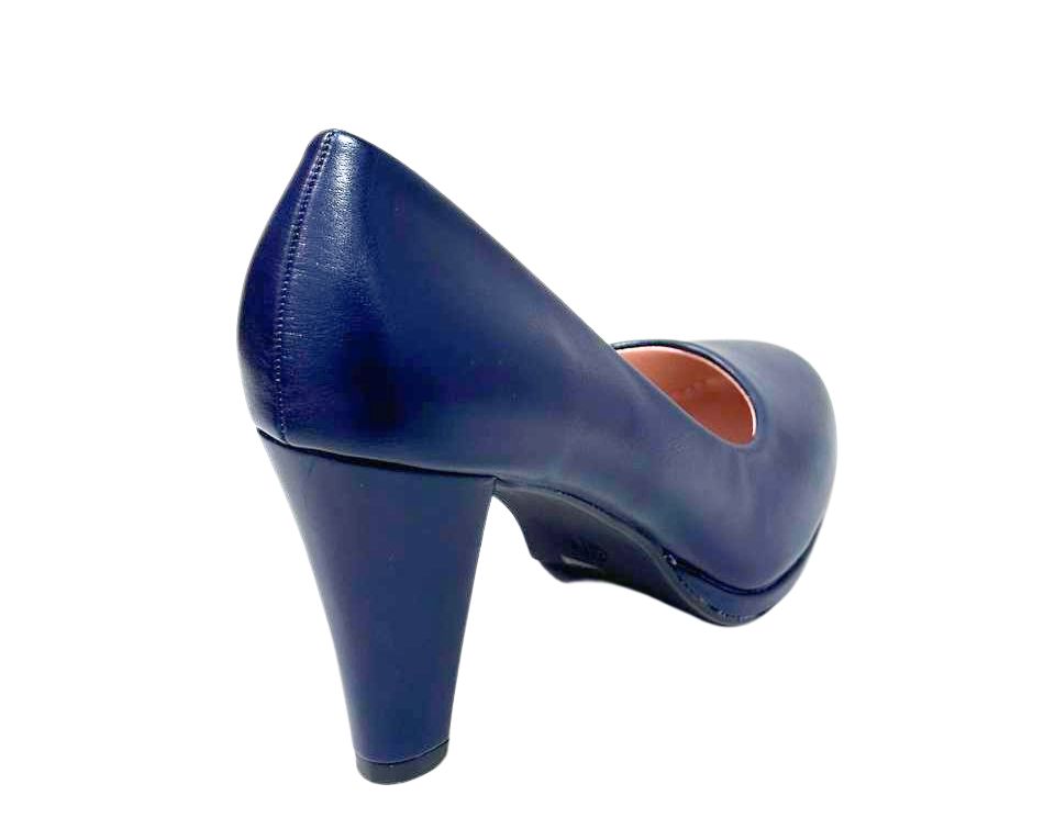 Tacon Zapato Para Dama Inglese Gianna Azul KZ0928-5