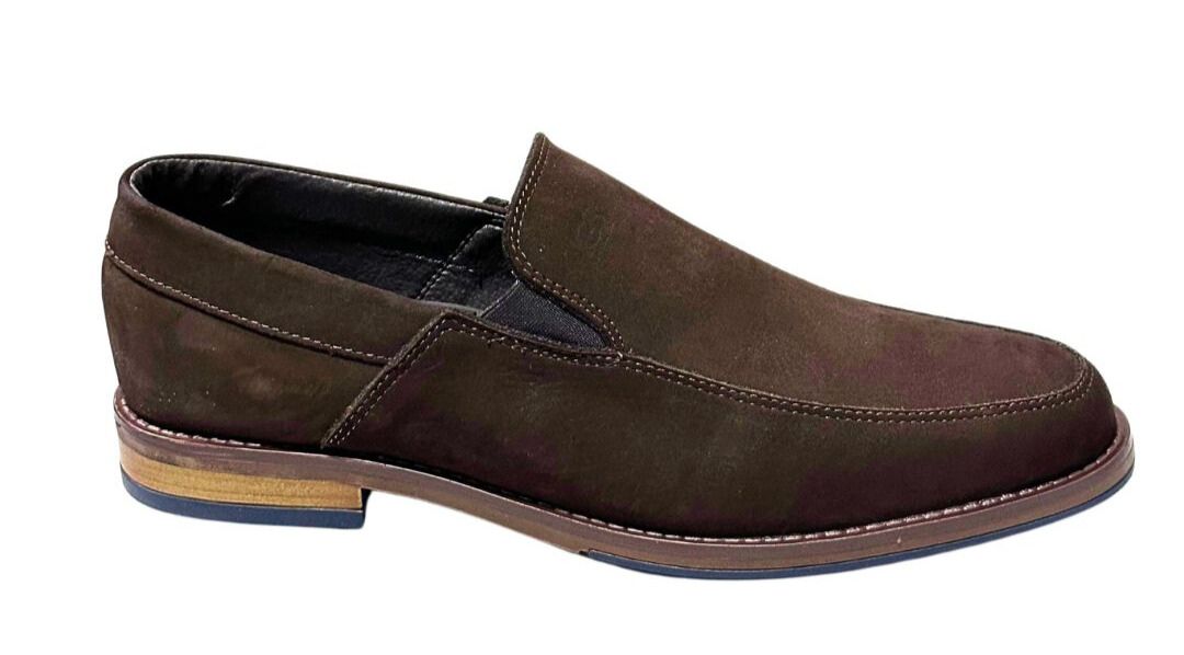 Zapato De Vestir Mocasín Caballero Inglese Hamburgo Marrón NB HB962