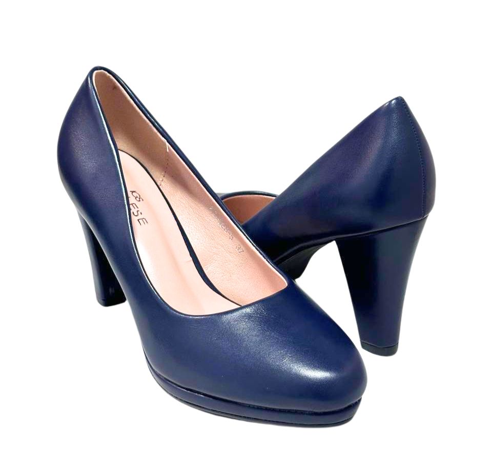 Tacon Zapato Para Dama Inglese Gianna Azul KZ0928-5