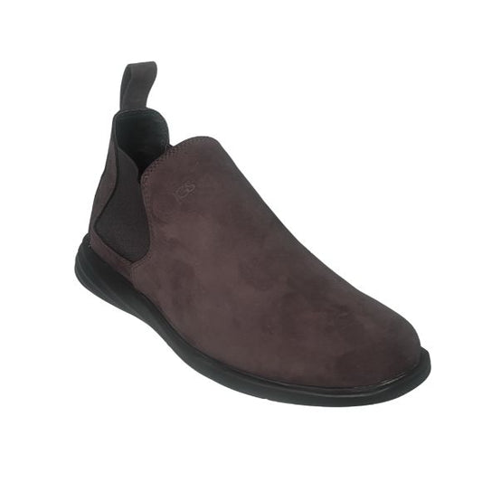 Zapato botín Casual Caballero en piel Inglese Toscana Marrón nb TO980