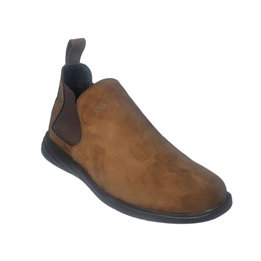 Zapato botín Casual Caballero en piel Inglese Toscana MIEL NB TO980