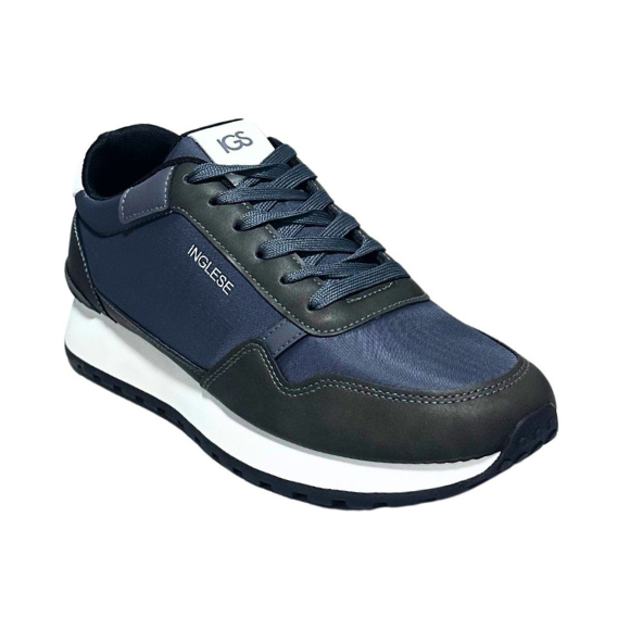 Zapatos Deportivos Casuales Caballero Inglese York Azul Negro