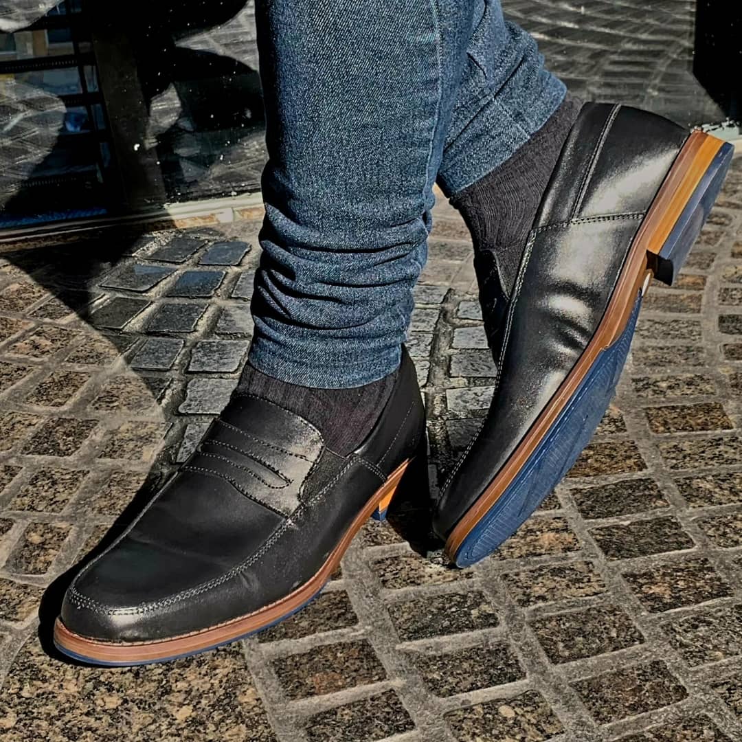 Zapato De Vestir Mocasín Caballero Inglese Hamburgo Negro HB962