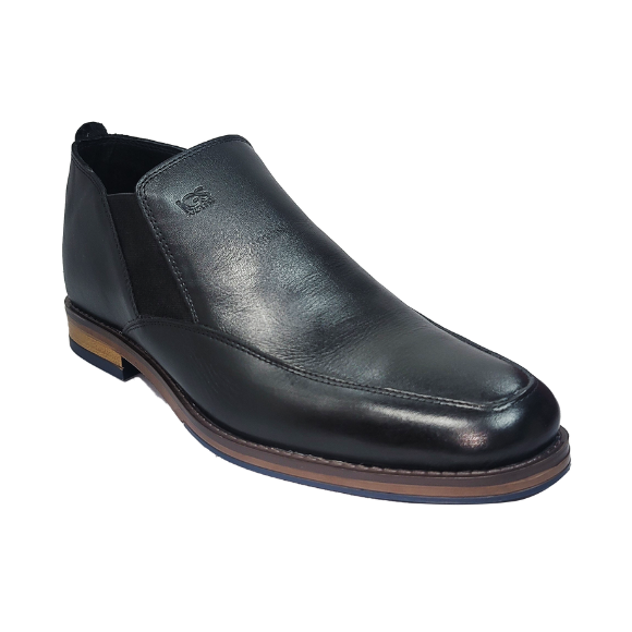 Zapato De Vestir Botín Caballero Inglese Hamburgo Negro HB964