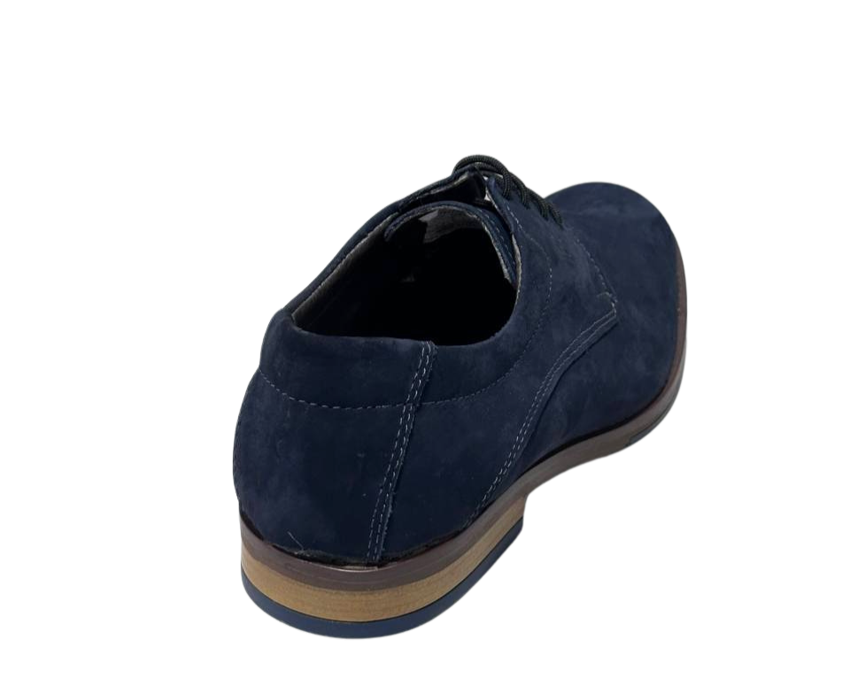 Zapato De Vestir Trenzas Caballero Inglese Hambugo Azul HB988NB