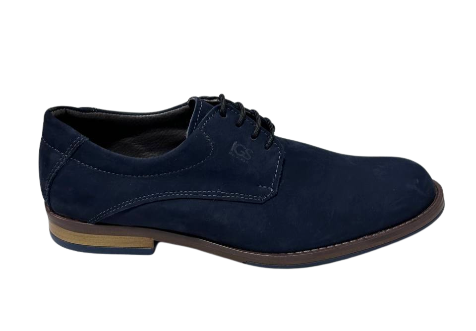 Zapato De Vestir Trenzas Caballero Inglese Hambugo Azul HB988NB