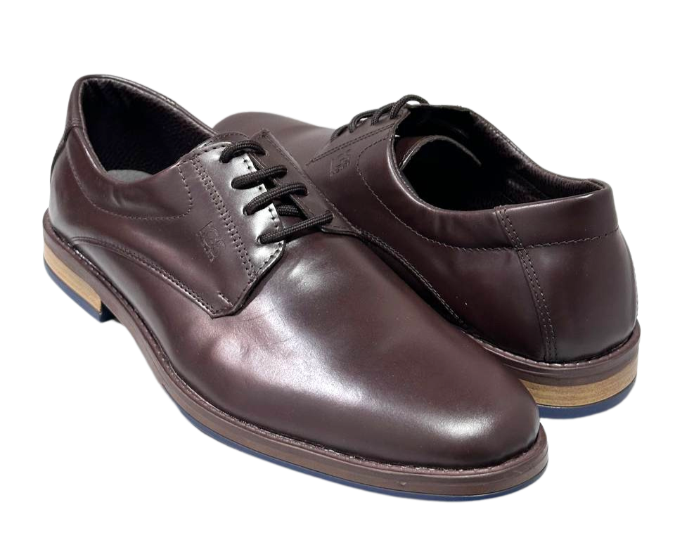 Zapato De Vestir Trenzas Caballero Inglese Hambugo Marrón HB988