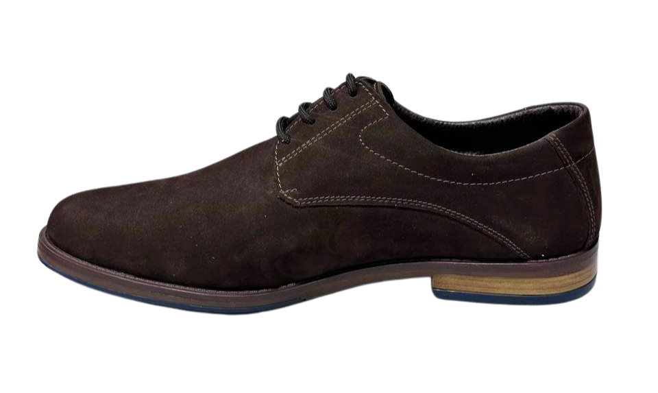 Zapato De Vestir Trenzas Caballero Inglese Hambugo Marrón NB HB988