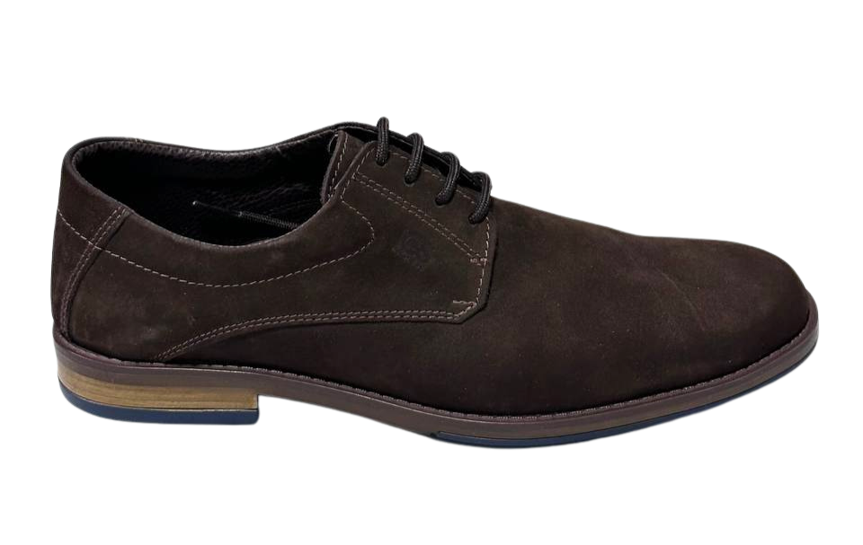 Zapato De Vestir Trenzas Caballero Inglese Hambugo Marrón NB HB988