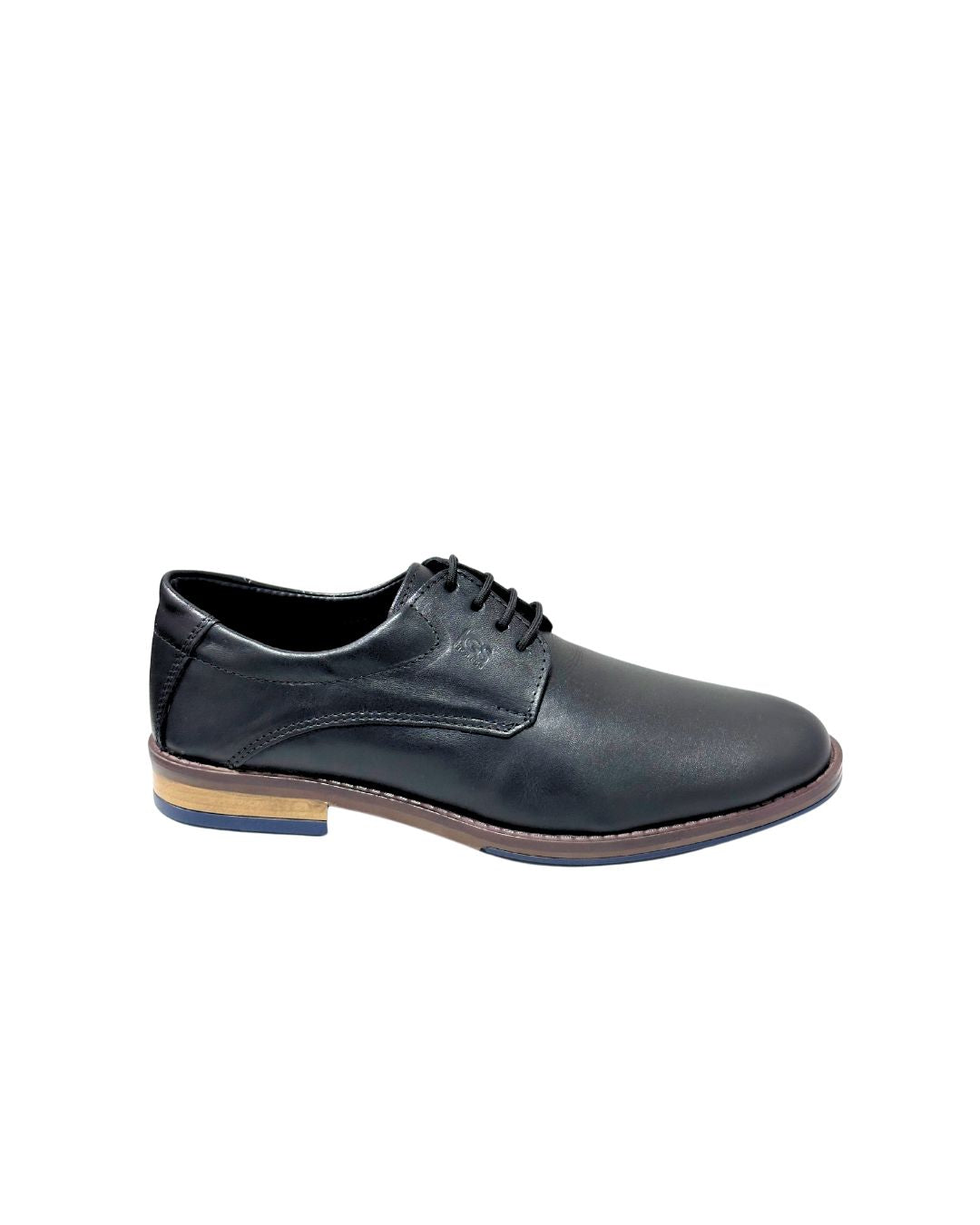 Zapato De Vestir Trenzas Caballero Inglese Hamburgo Negro HB988