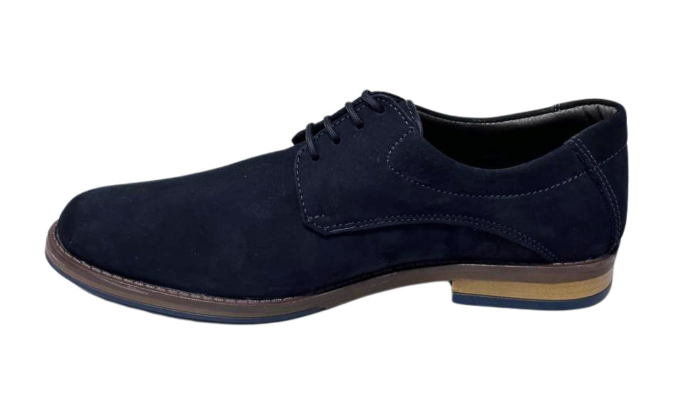 Zapato De Vestir Trenzas Caballero Inglese Hambugo Azul HB988NB