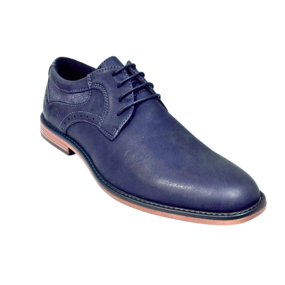 Zapato De Vestir Trenzas Caballero Inglese Boston Azul 55A