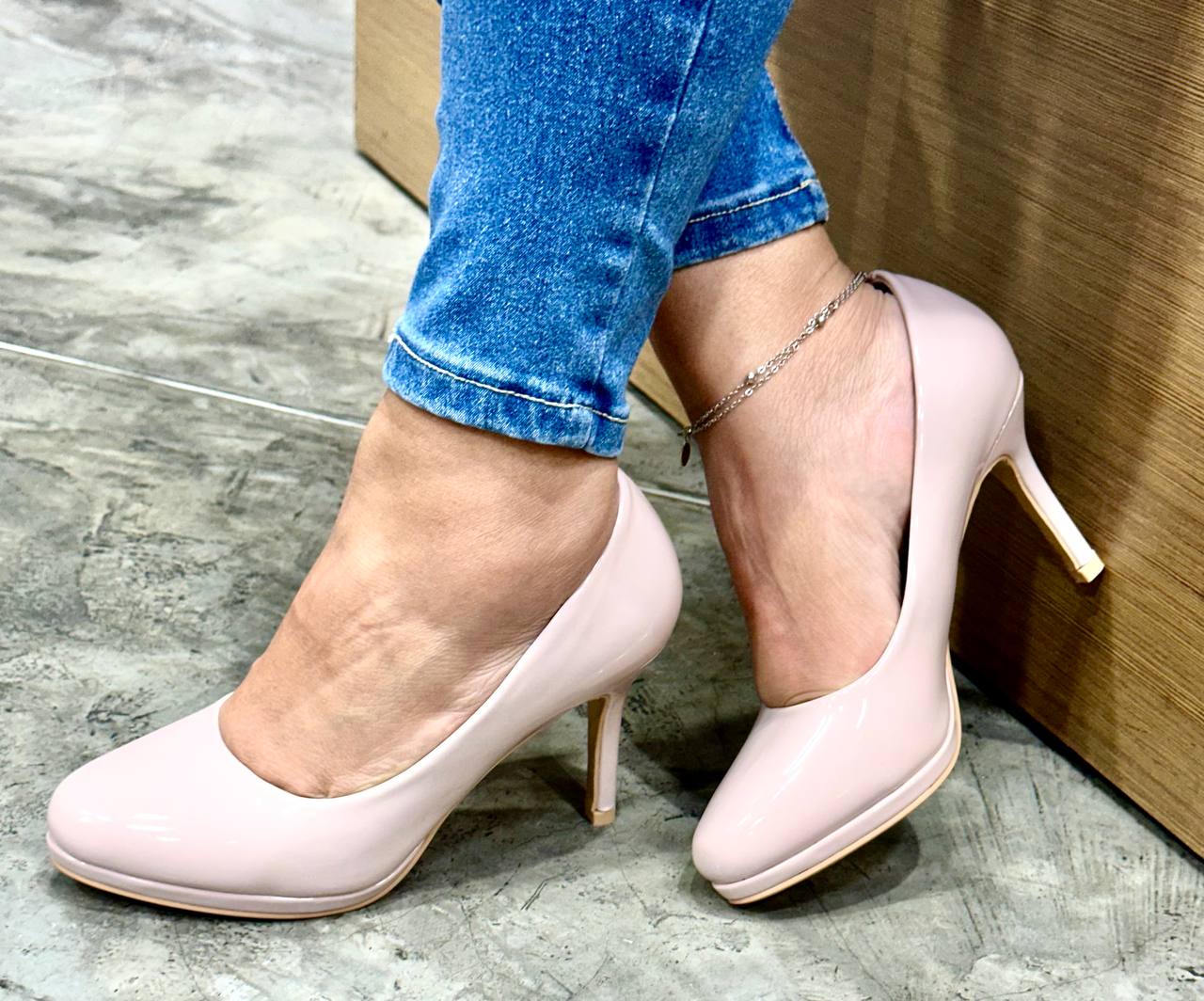 Tacon Alto Zapato Para Dama Inglese Isea Nude PT LSD43018