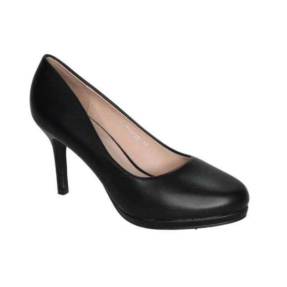 Tacon Alto Zapato Para Dama Inglese Isea Negro LSD43018