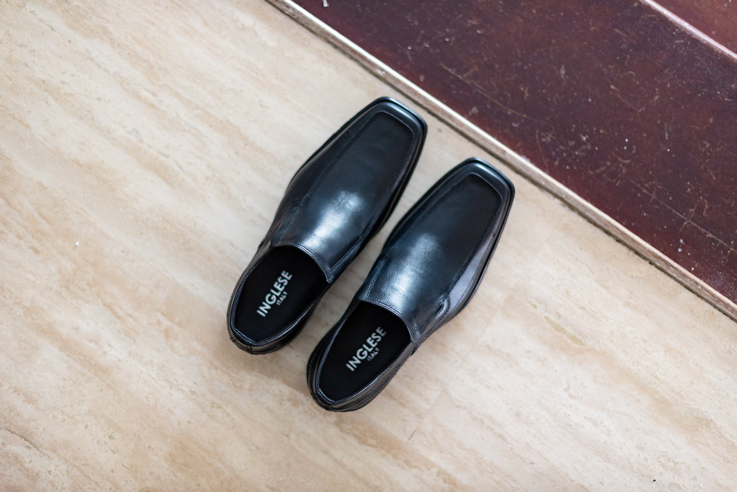 Zapato De Vestir Mocasín Caballero Inglese Levit Negro LV859