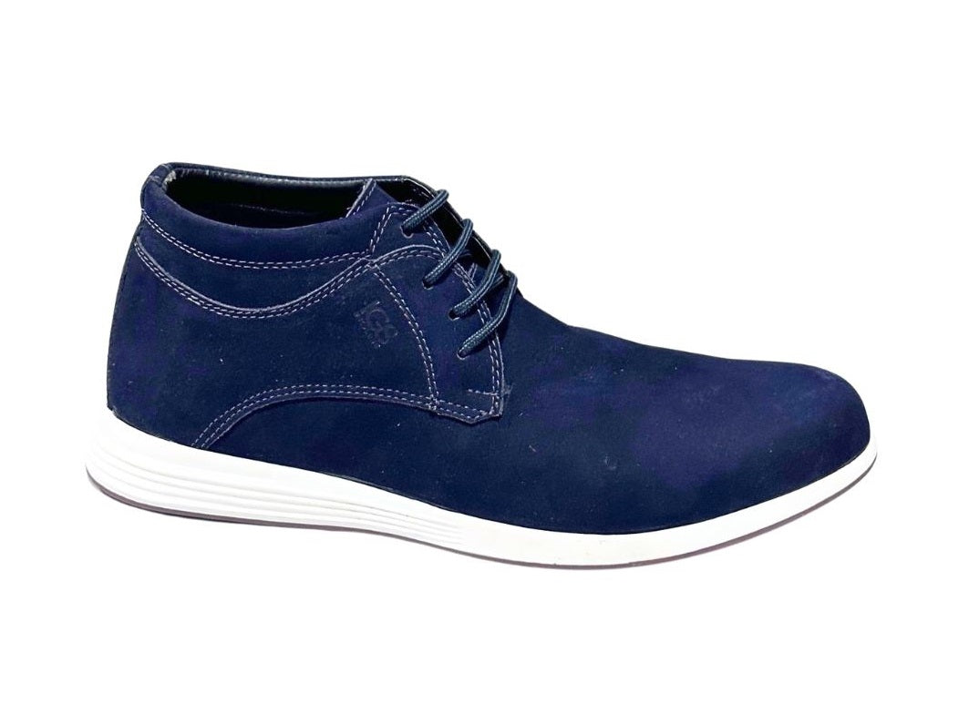 Zapato Casual Botín Caballero en cuero Inglese Rimini Azul NB RM995