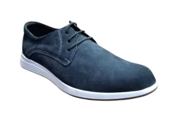 Zapato Casual Trenzas Caballero en cuero Inglese Rimini Azul NB RM994