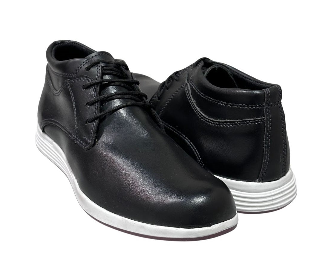 Zapato Casual Botín Caballero en cuero Inglese Rimini Negro Napa RM995
