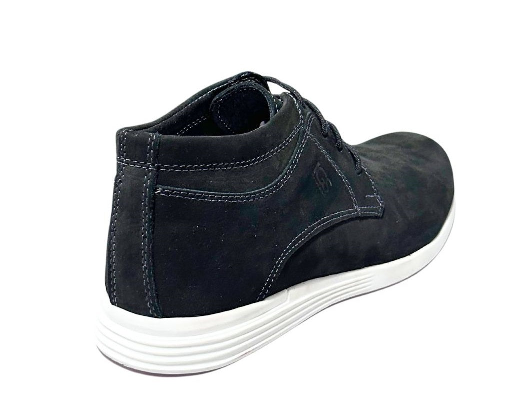Zapato tipo Botín casual de Caballero en cuero Inglese Rimini Negro NB RM995