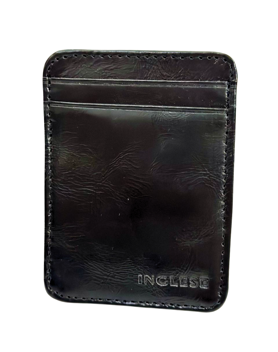Tarjetero Cartera Para Caballero 100% Cuero Inglese Negro TA04