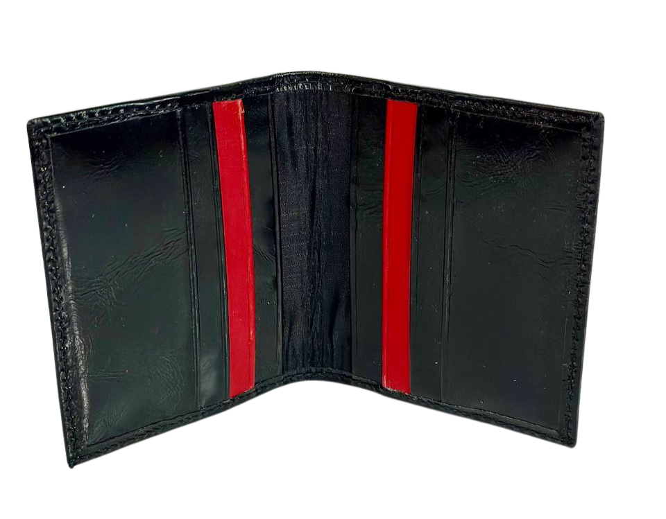 Tarjetero Cartera Para Caballero 100% Cuero Inglese Negro VT TA06