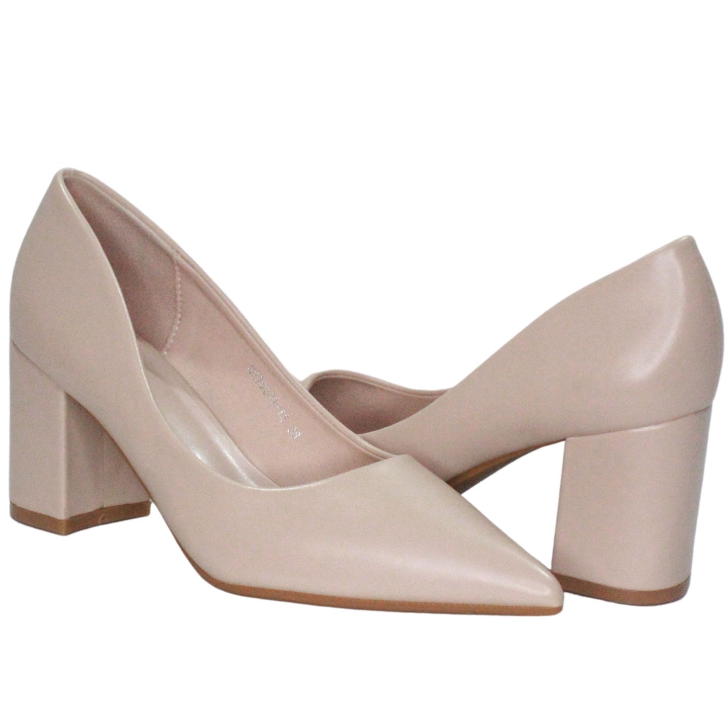 Tacon Grueso Zapato Para Dama Inglese Valeria Nude 3Z79231-1