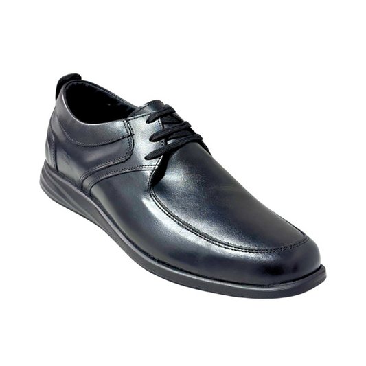 Zapato Trenzas Casual Caballero en piel Inglese Toscana Negro TO974