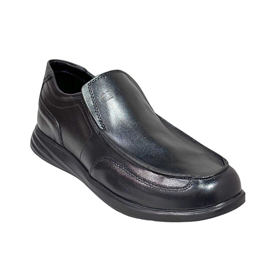 Zapato Mocasín Casual Caballero en piel Inglese Toscana Negro TO971
