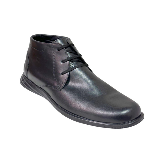 Zapato Botín Casual Caballero en piel Inglese Toscana Negro TO970