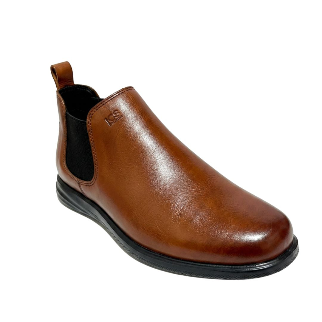 Zapato botín Casual Caballero en piel Inglese Toscana Marrón TO980