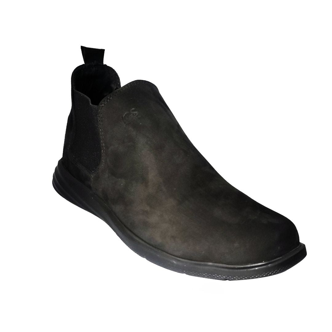 Zapato botín Casual Caballero en piel Inglese Toscana Negro NB TO980