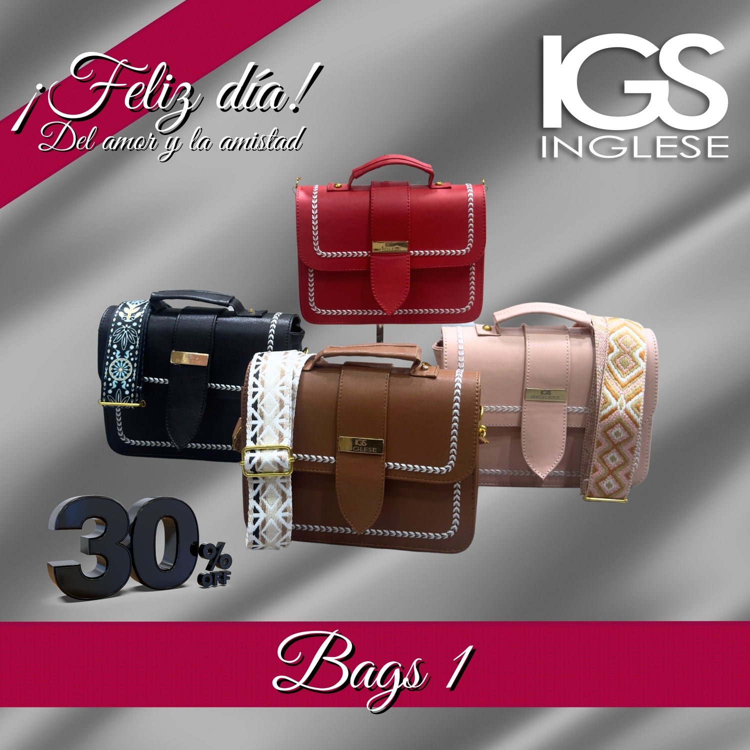 PROMOCION BAGS INGLESE 30% DE DESCUENTO