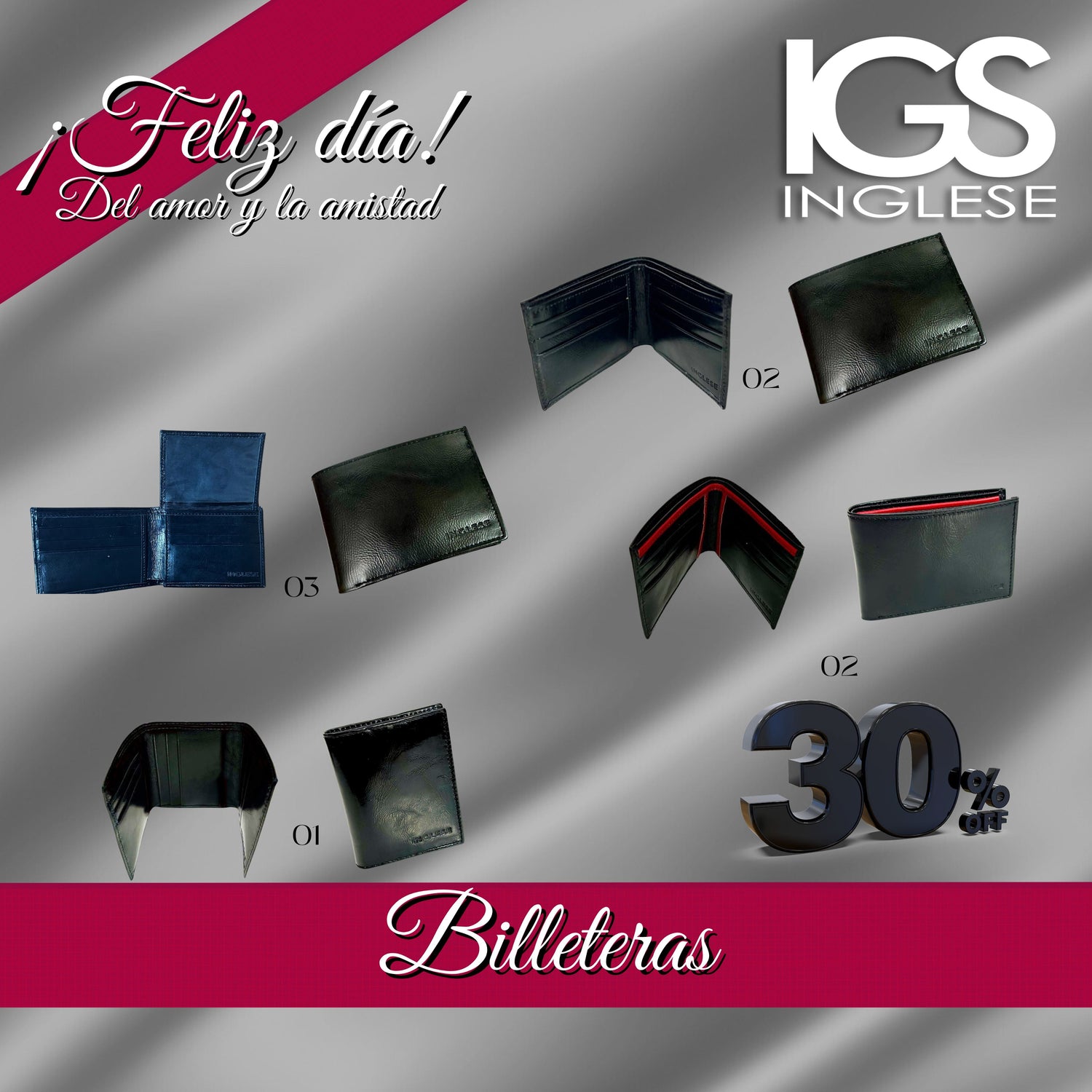 PROMOCION BILLETERAS INGLESE 30% DE DESCUENTO