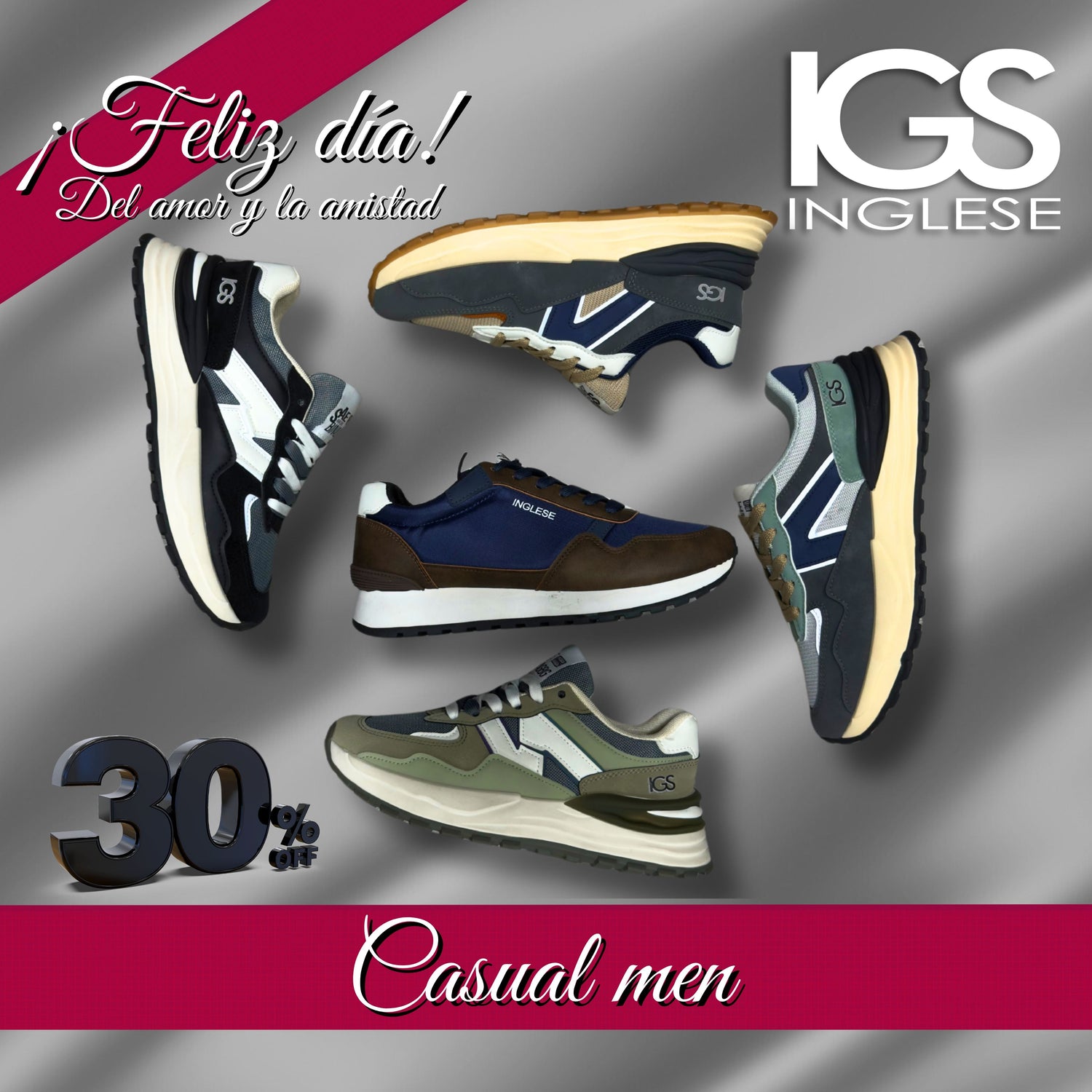 PROMOCION COLECCION CASUAL CABALLERO 30% DESCUENTO